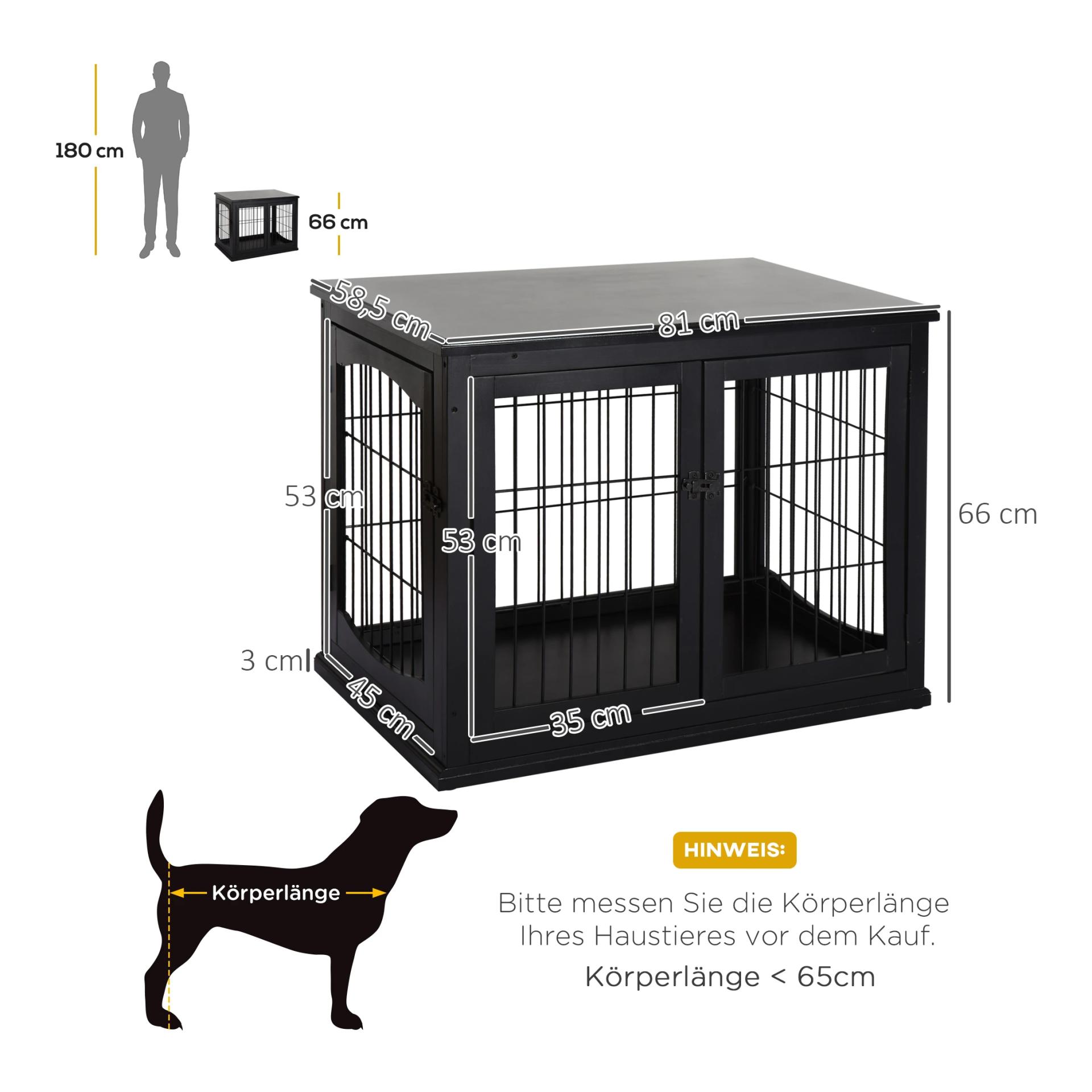 Mainer Cage de transport pour chien, très solide