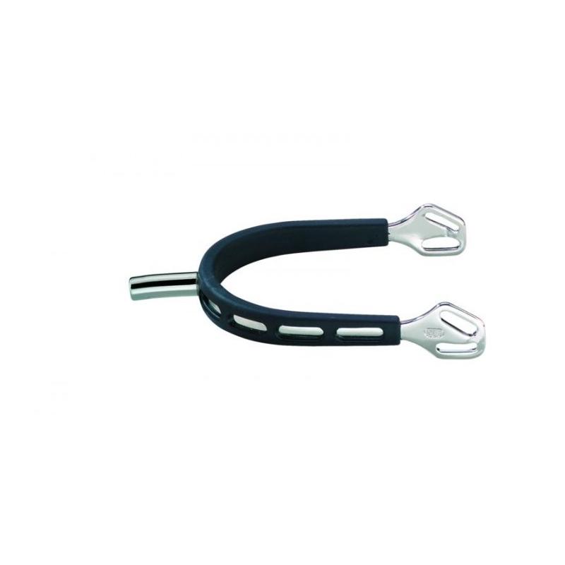 Sprenger ULTRA fit EXTRA GRIP Edelstahlsporen - mit Balkenhol Schlaufe - 25mm Dorn rechtwinklig