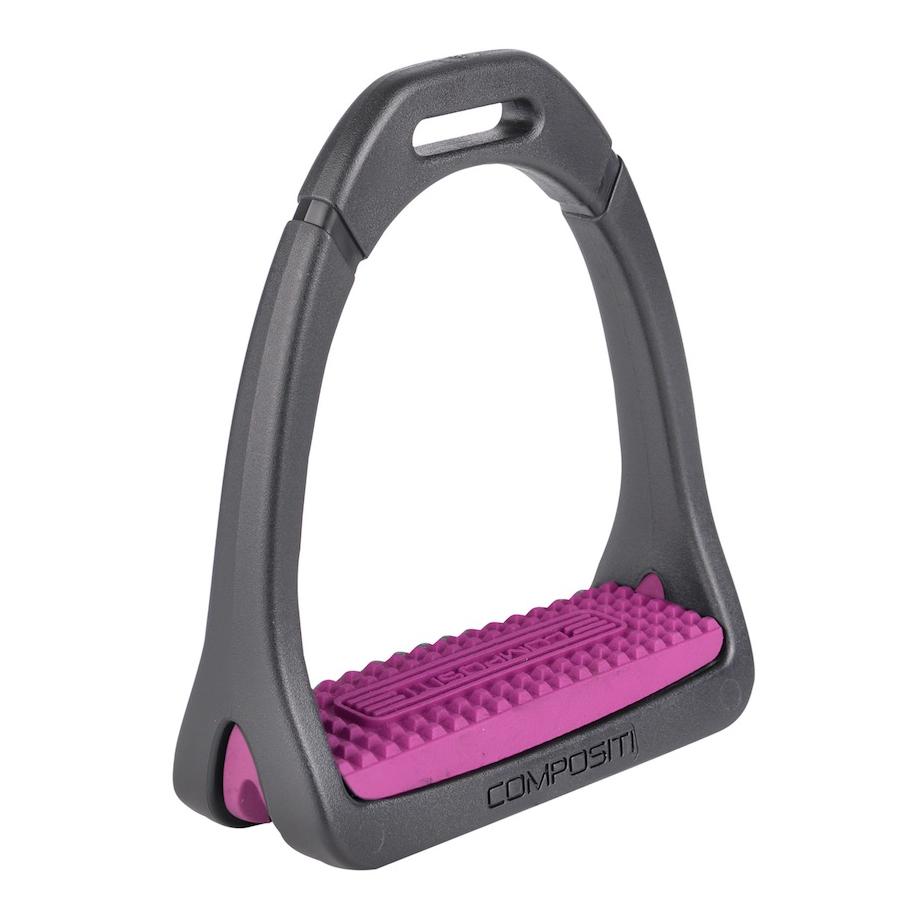 Waldhausen Steigbügel Premium Light - schwarz/fuchsia