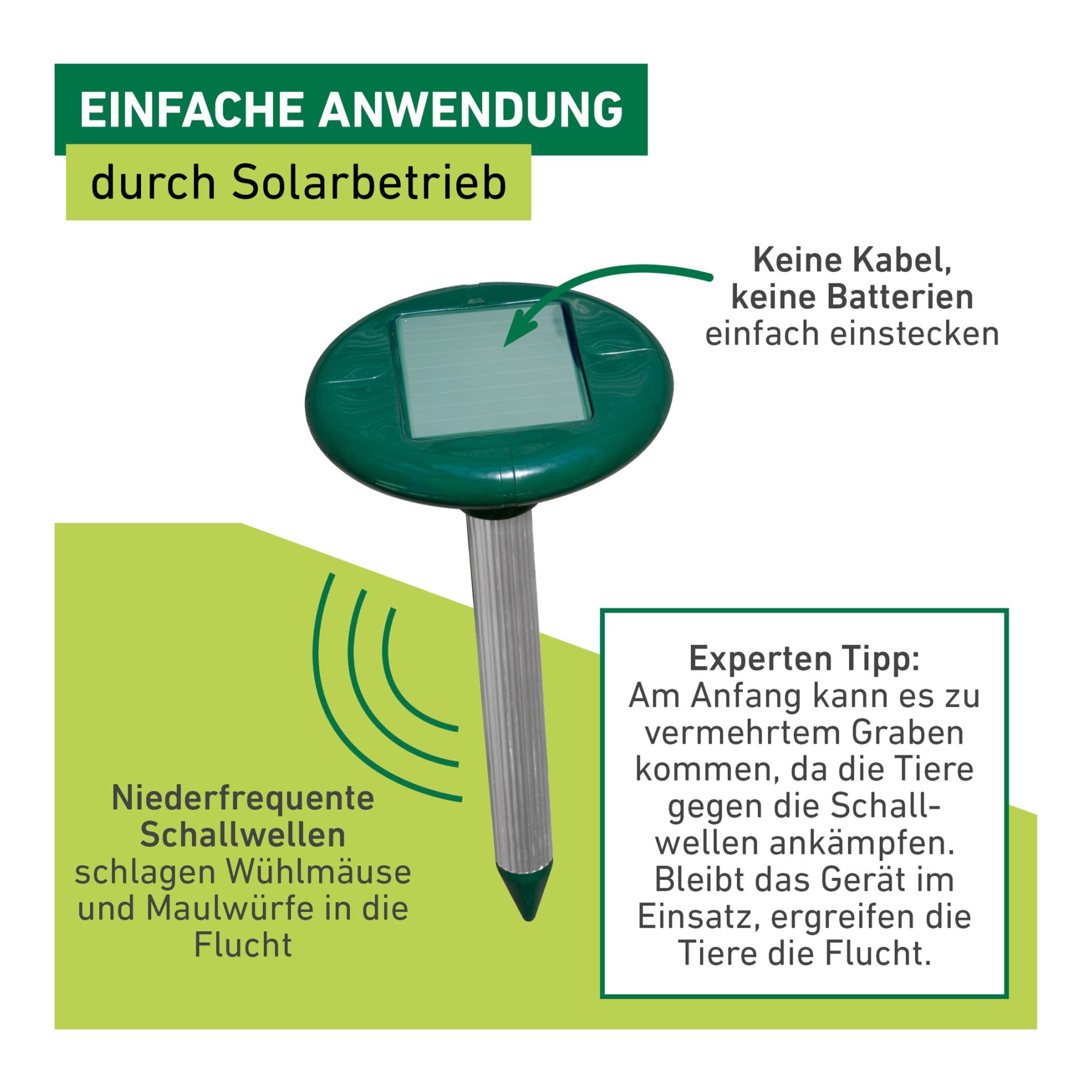 Windhager Wühlmaus- & Maulwurf-Vertreiber Solar