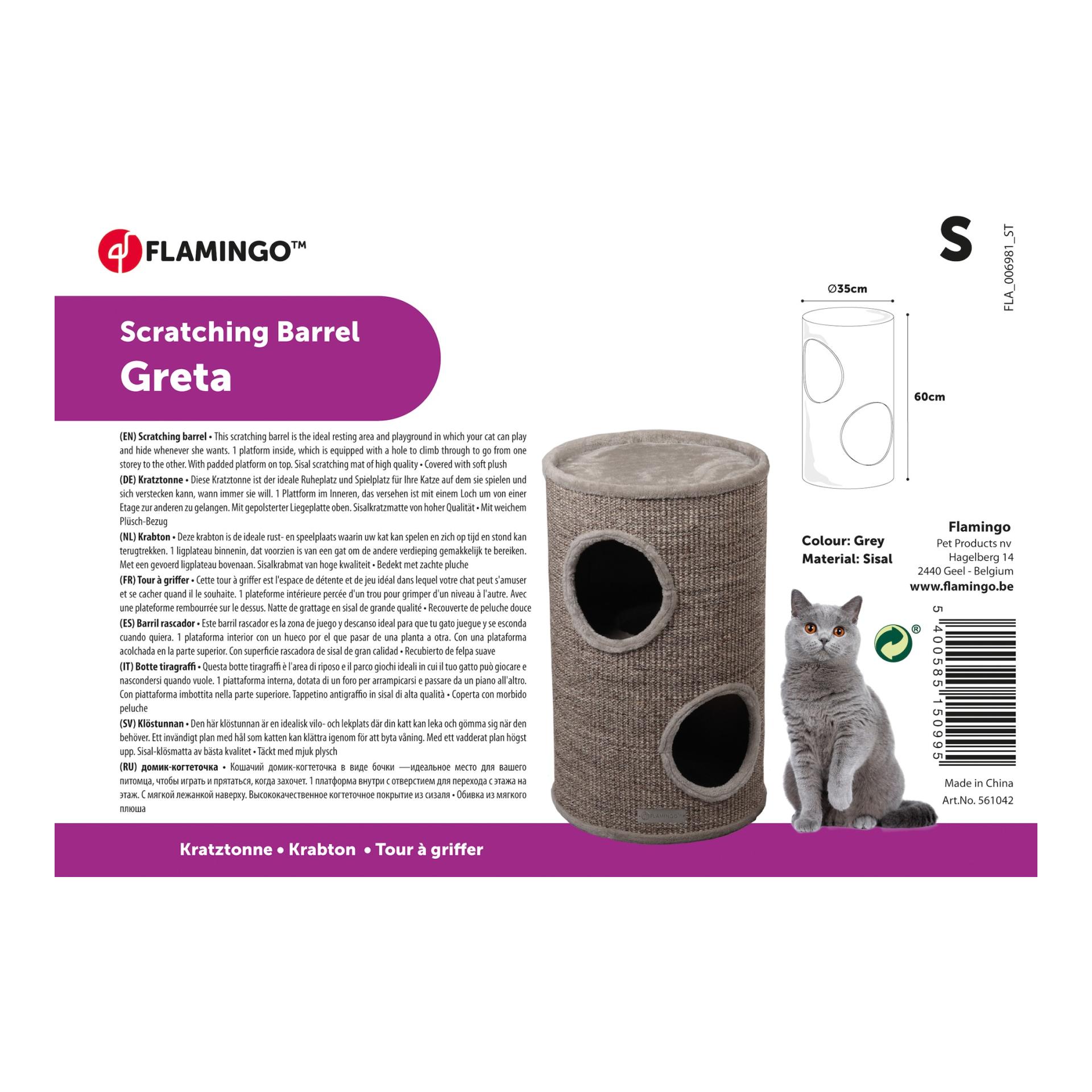FLAMINGO Kratztonne Greta