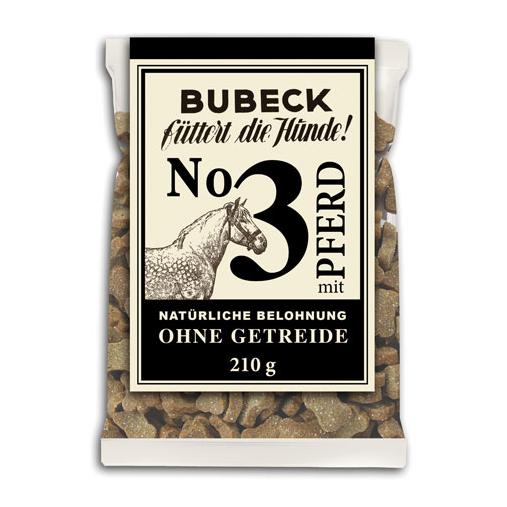Bubeck Getreidefrei-Snack Nr.3 mit Pferd 210 g Natur