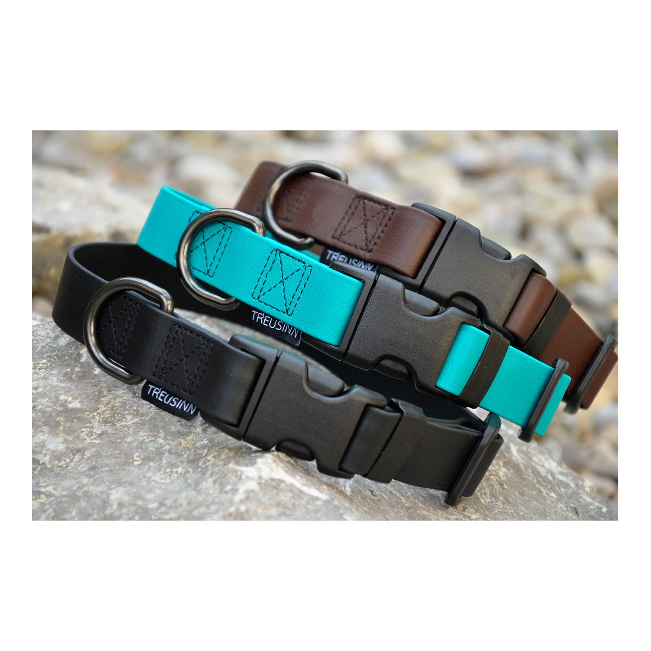 Treusinn. Collier pour chien Biothane STAY - brun chocolat