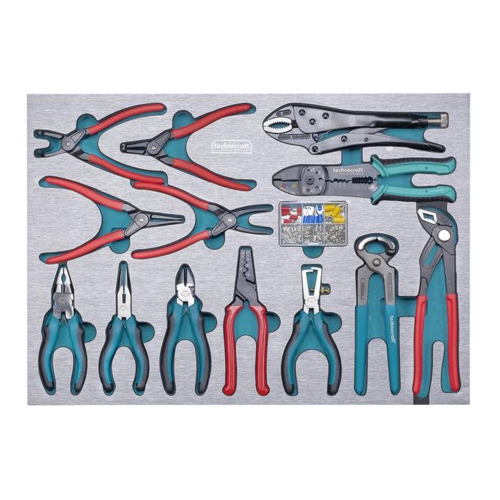 technocraft Werkstattwagen "Swiss Team Plus" + 743-tlg.