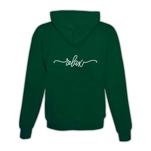 JoyLine Hoodie mit Zipper Relax Unisex Grün