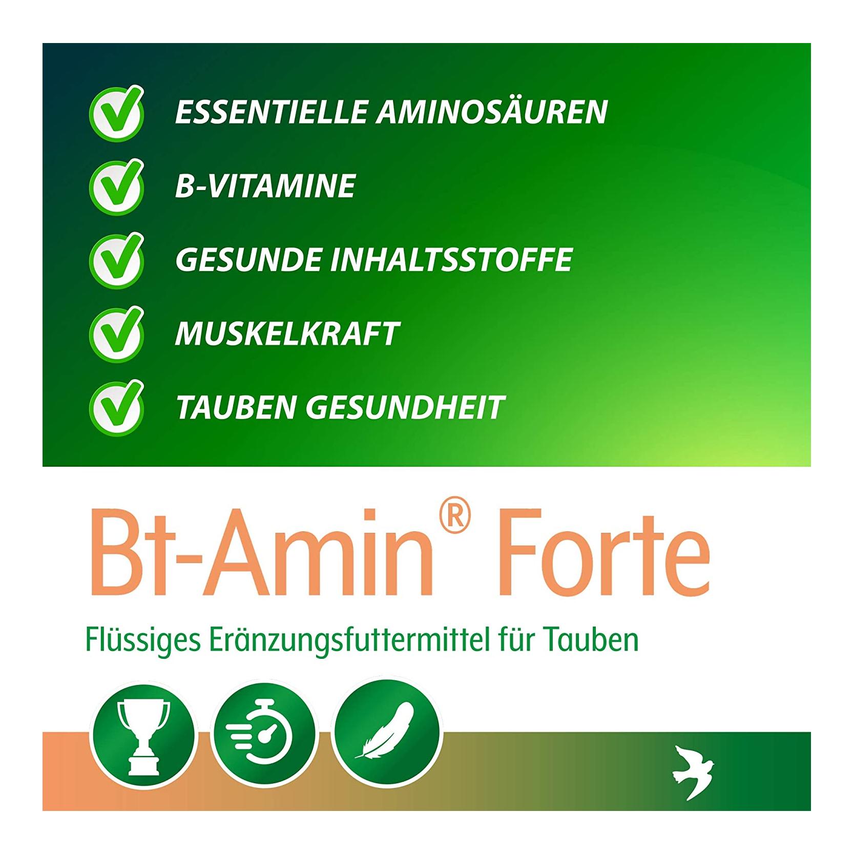 Röhnfried Bt-Amin Forte - höchstdosierte Aminosäuren und B-Vitamine für Tauben