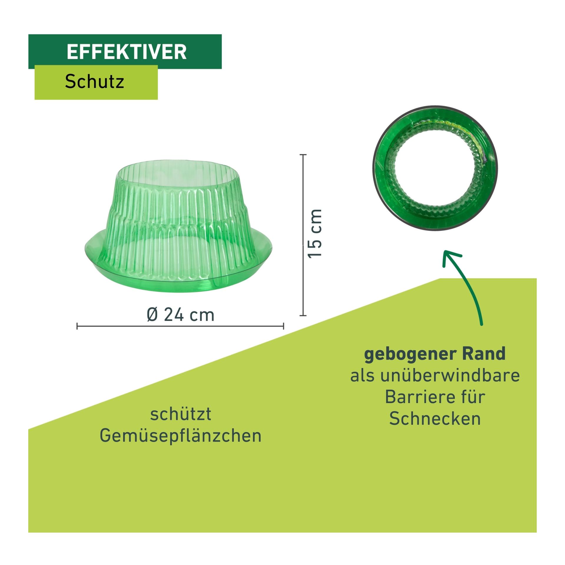 Windhager Anneau anti-limaces - vert transparent