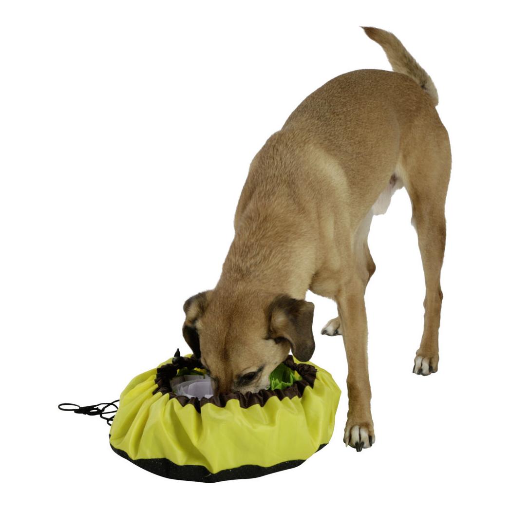 Kerbl Pet Tapis à renifler Bowl - jaune/vert/blanc