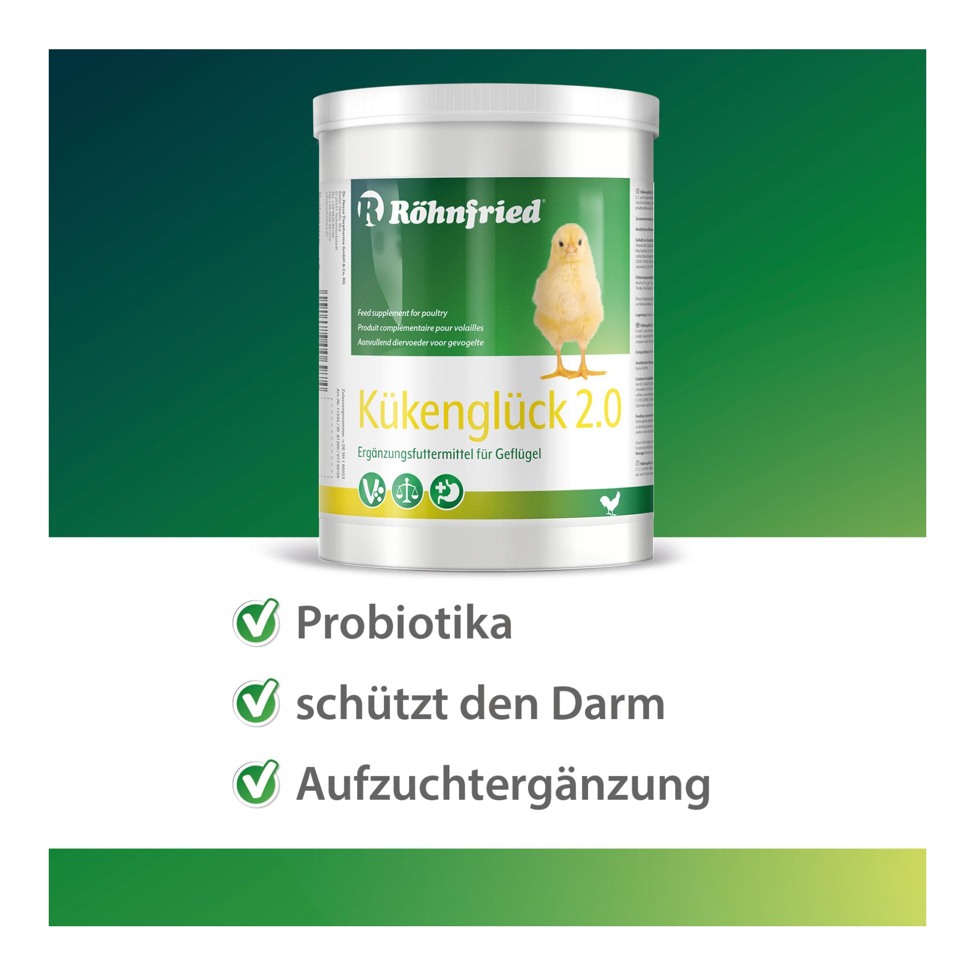 Röhnfried Kükenglück 2.0 - complément alimentaire pour poussins