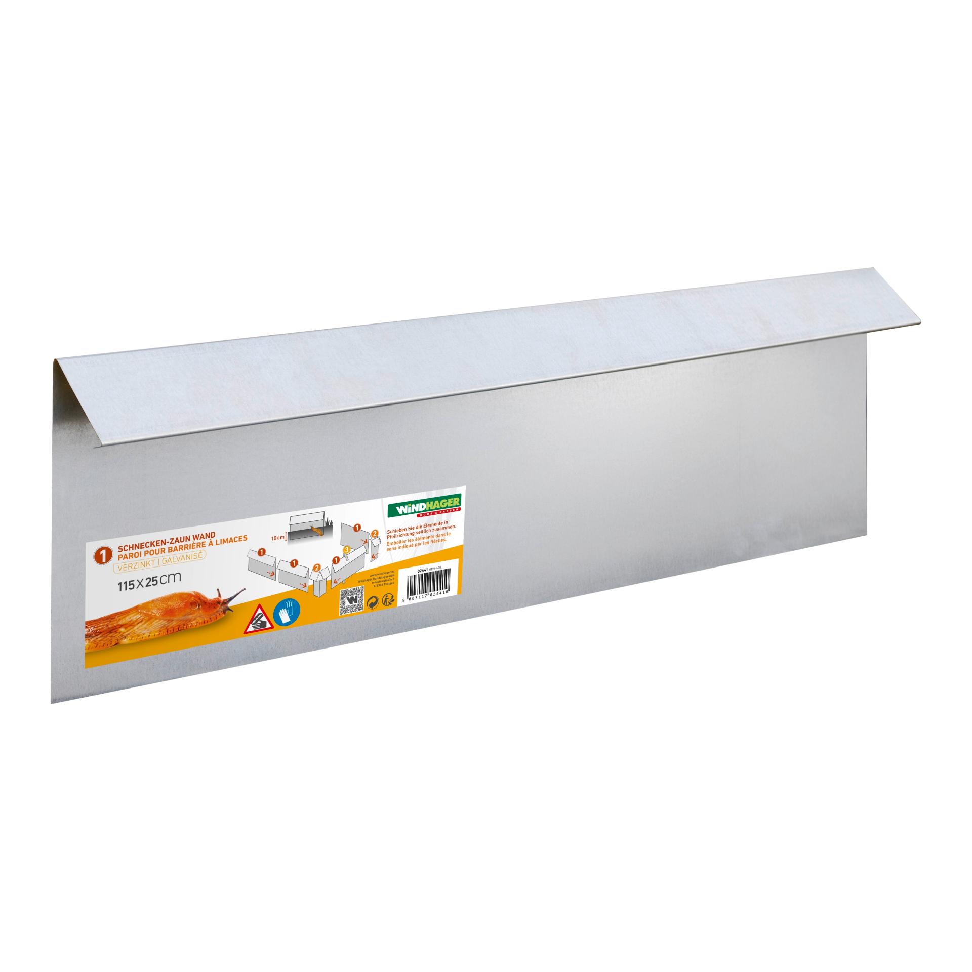 Windhager Schneckenzaun - Wand Verzinkt