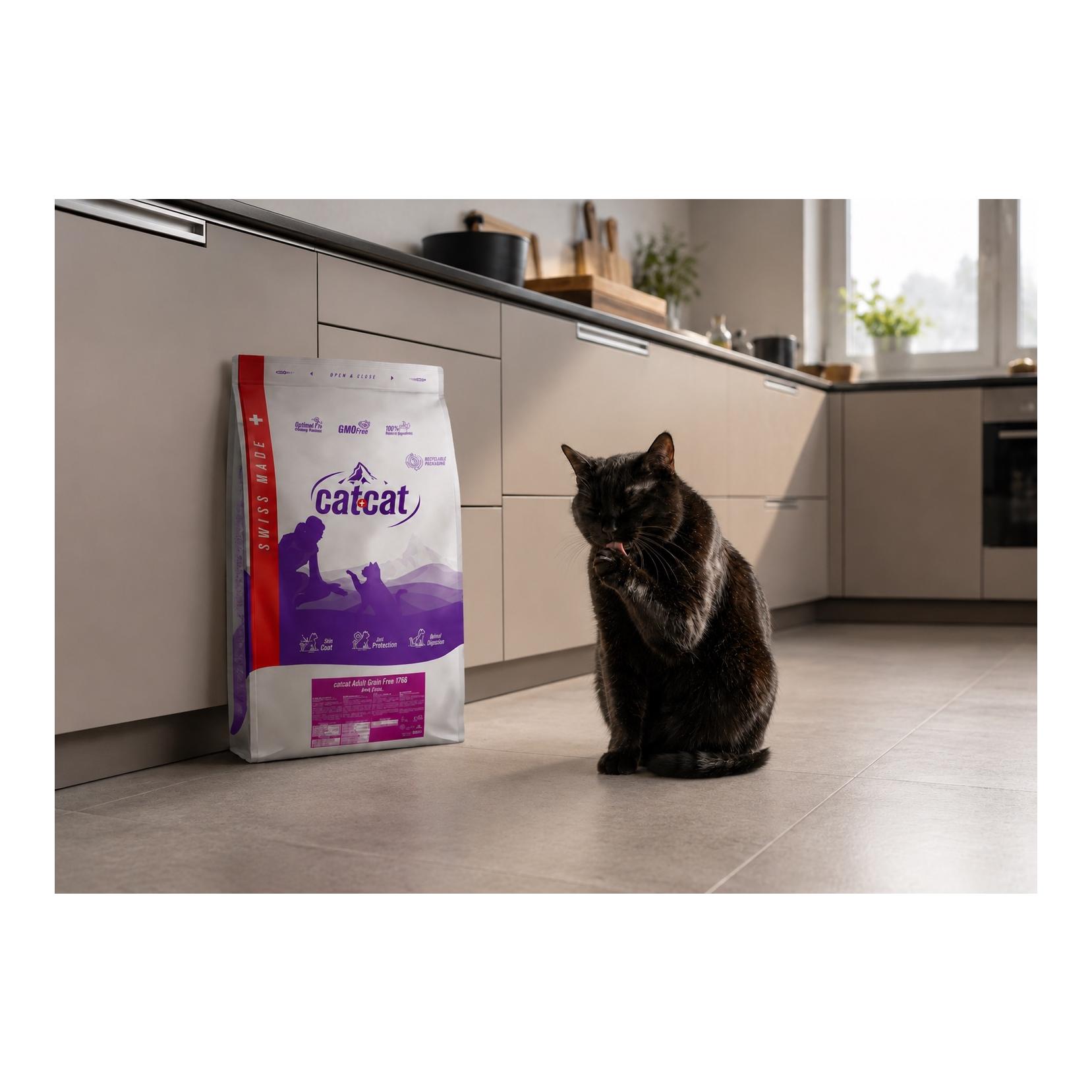 catcat Adult Getreidefreies Katzenfutter mit Schwein & Erbsen
