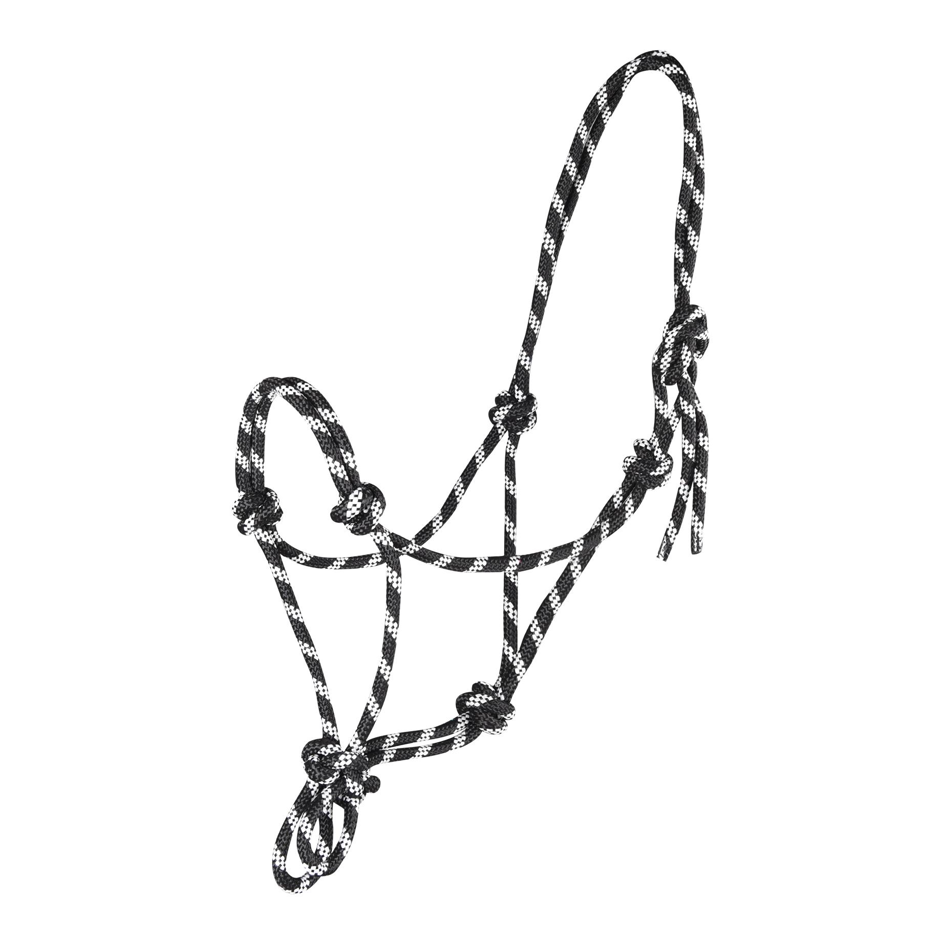 Waldhausen Knotenhalfter - schwarz/weiss