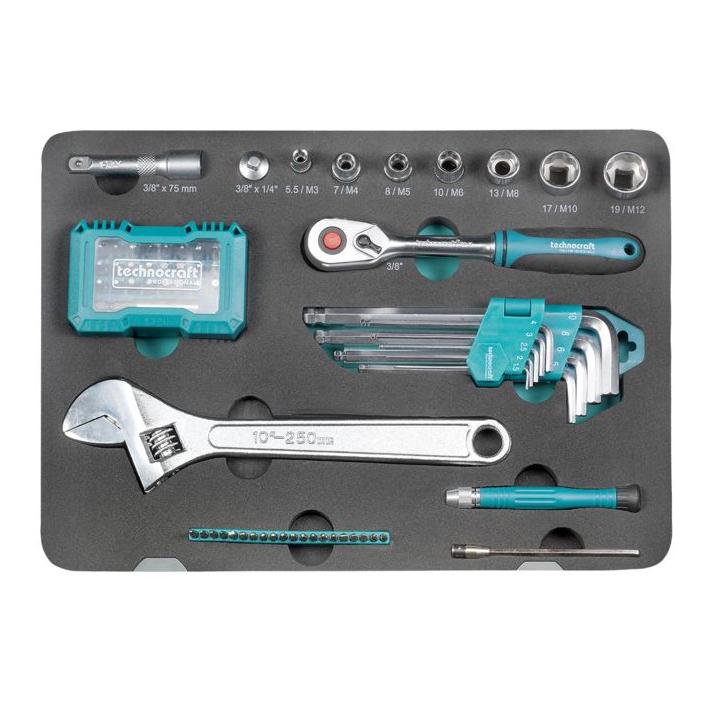 technocraft Alu-Werkzeug-Koffer "PRO COMPACT 106"