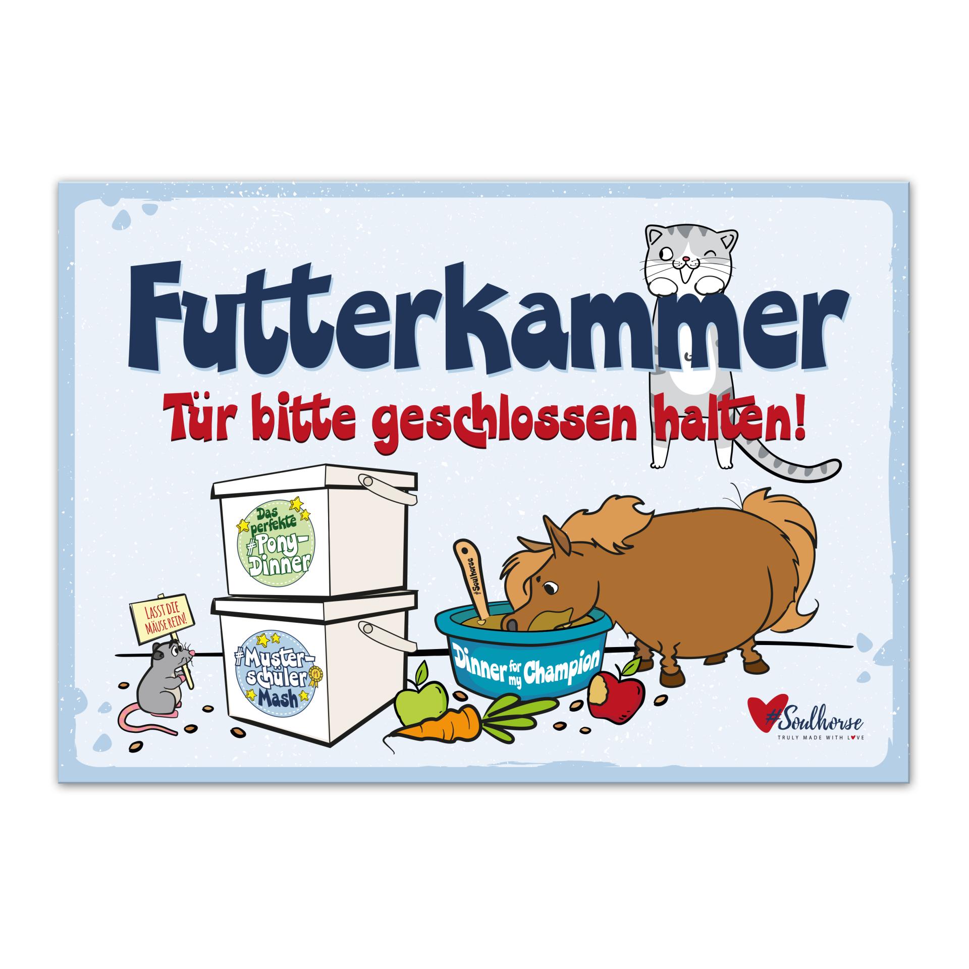 Soulhorse “Futterkammer” Stallschild Glacier-deepsea
