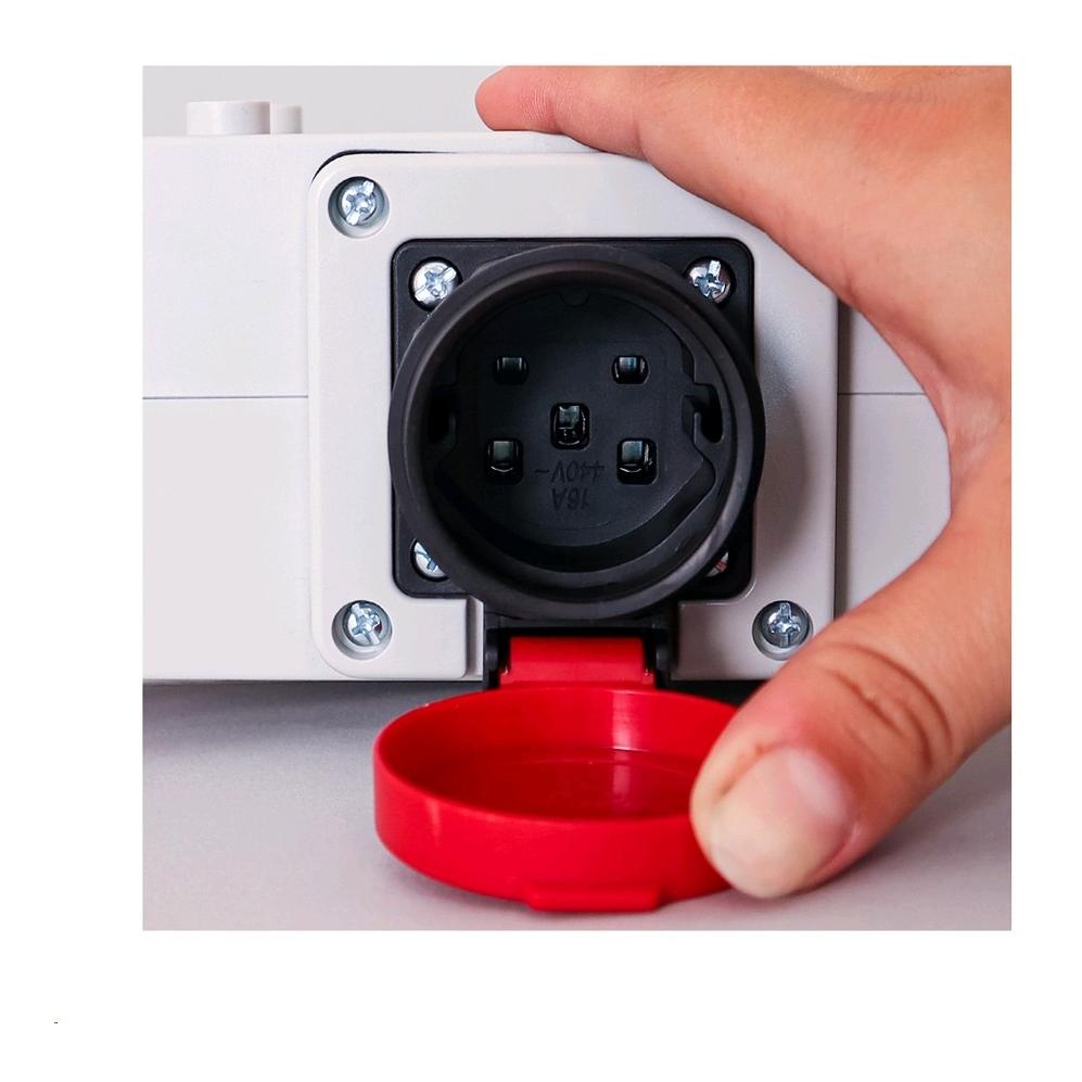Ekström Kreuzsteckverteiler – CEE 16 A + 2× T25, 400 V, IP44
