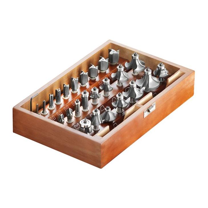 technocraft Oberfräser-Satz "3-CUT", 25-tlg.