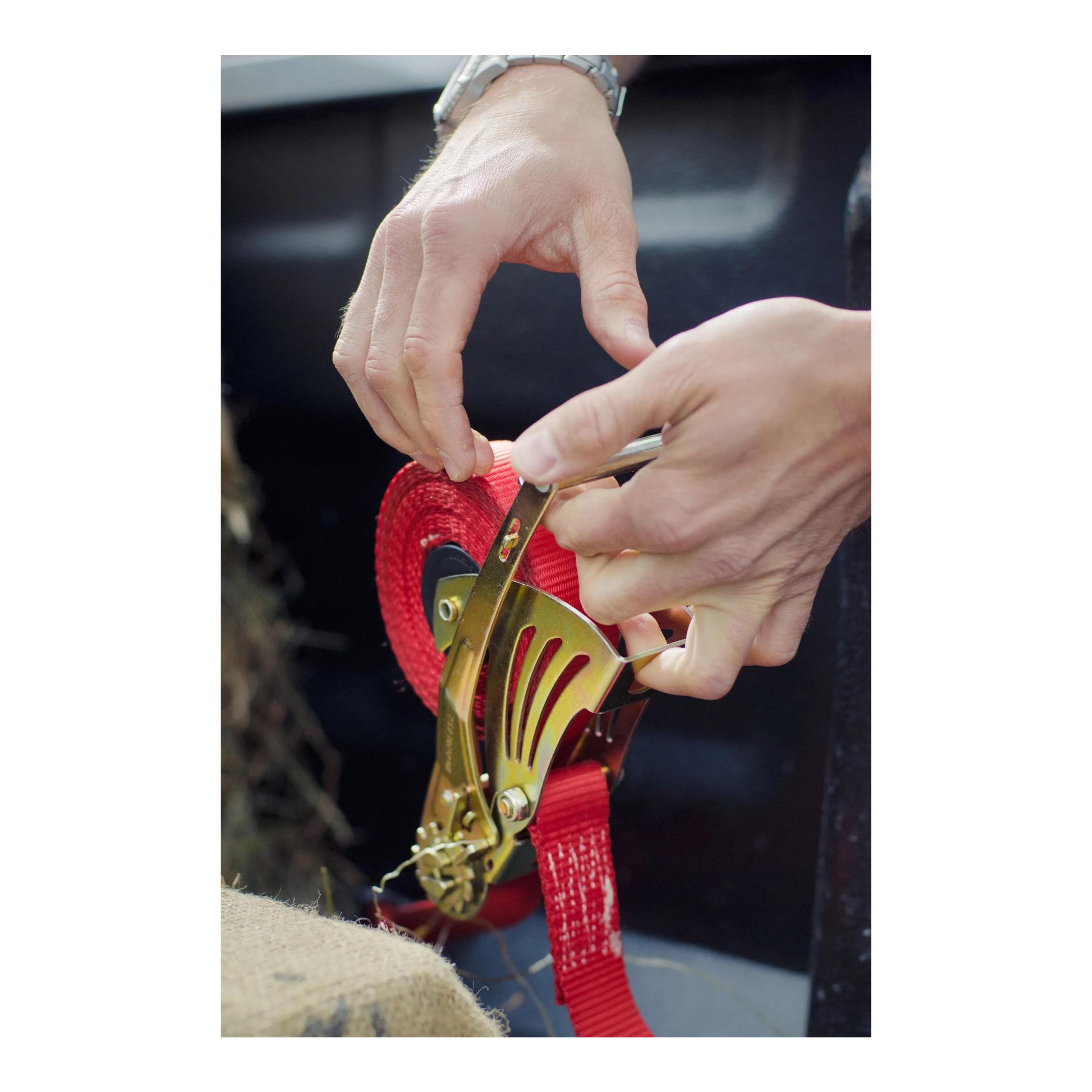 Kerbl Sangle d'arrimage automatique Quickloader - crochet pointu, anneau en D