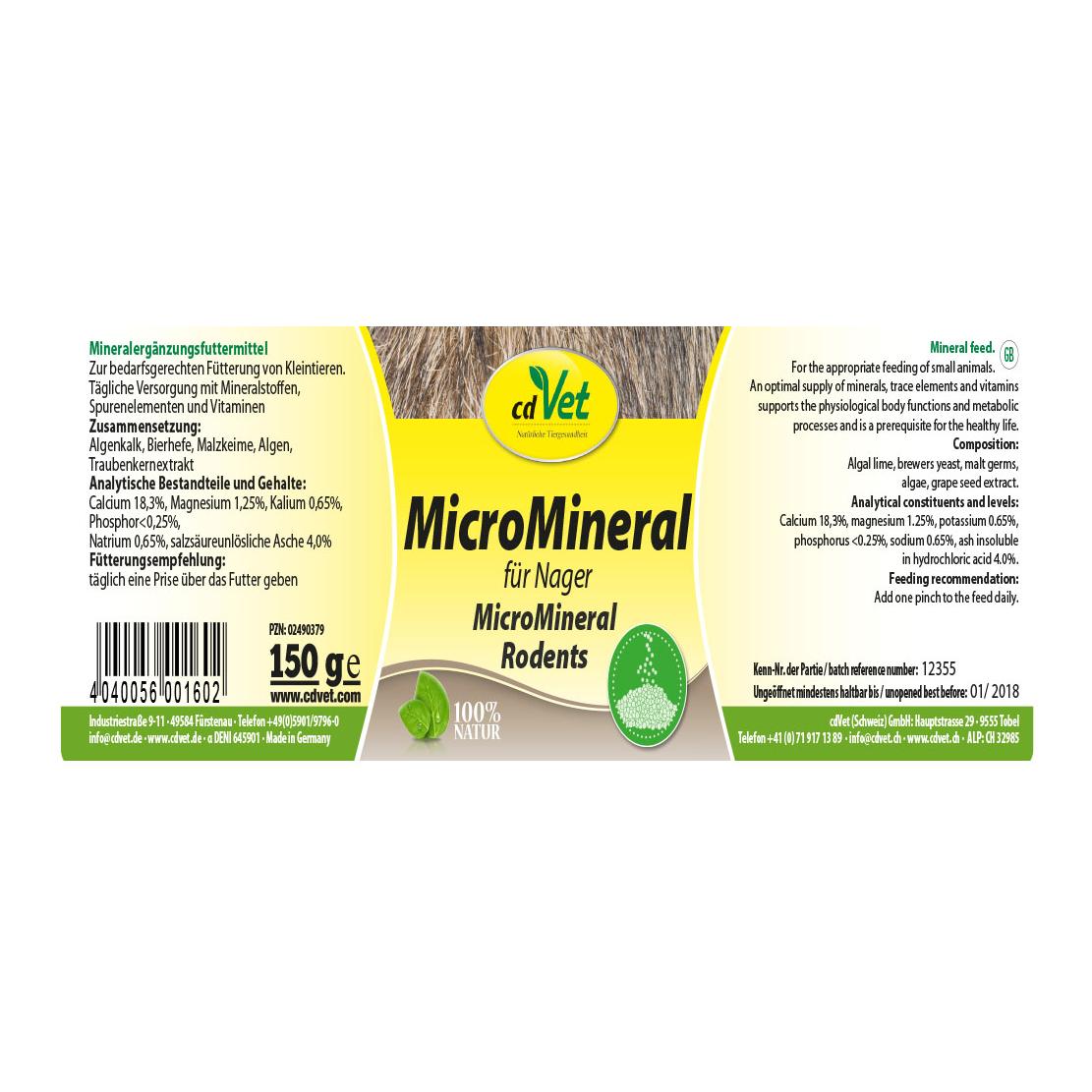 cdVet MicroMineral für Nager