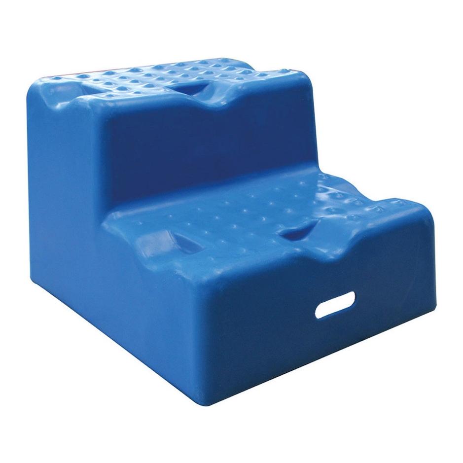 Equip Horse Cavalettiblock-Aufsteighilfe - blau Glacier-deepsea