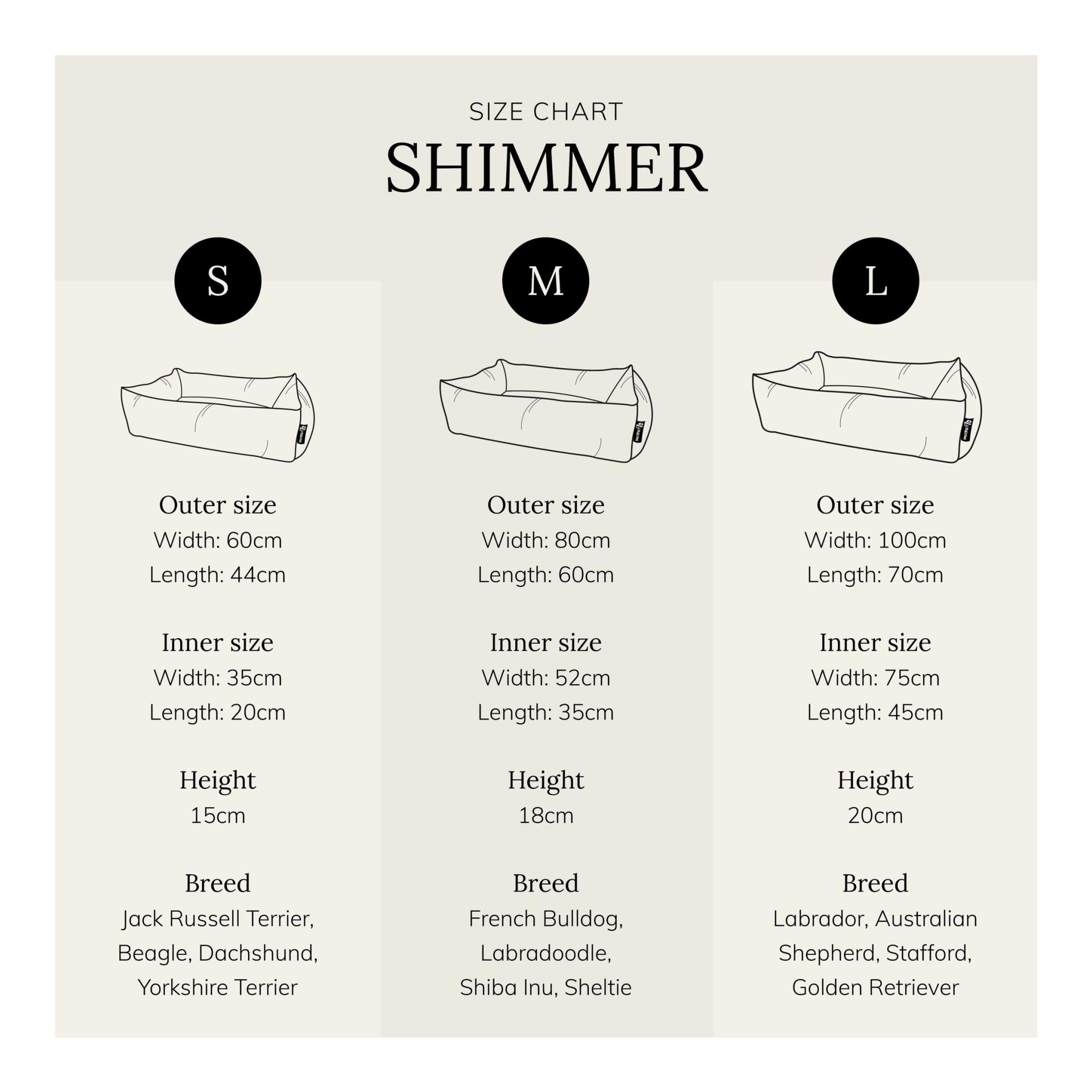District70 Hundebett Shimmer Box Bett