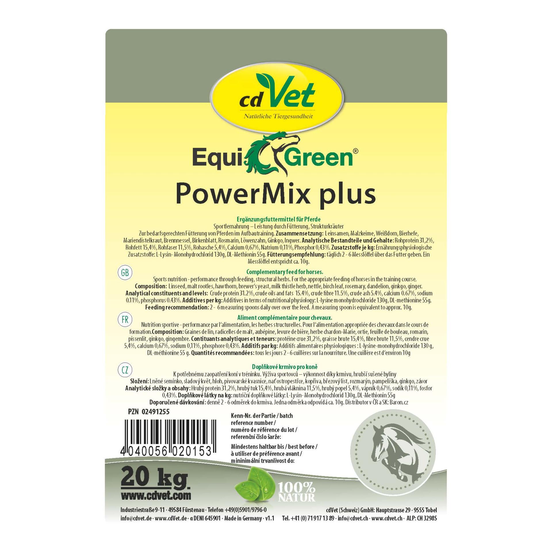 cdVet EquiGreen PowerMix plus
