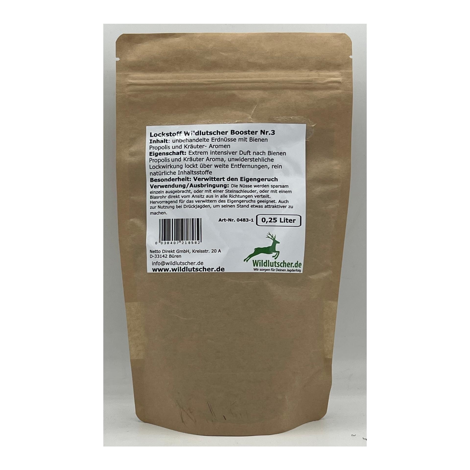 Wildlutscher Booster n° 3 Écrous à chapeau Herbes/Propolis d'abeille