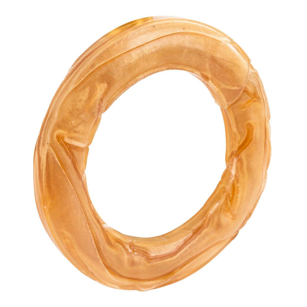 Kerbl Pet Kauring aus Rinderhaut Beige / Nude