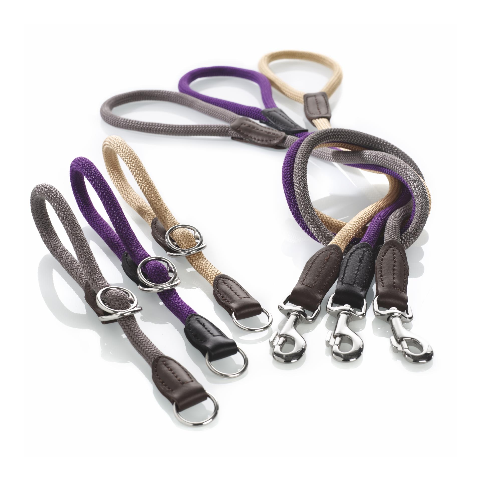 Hunter Dressurhalsband Freestyle mit Stopper - grau