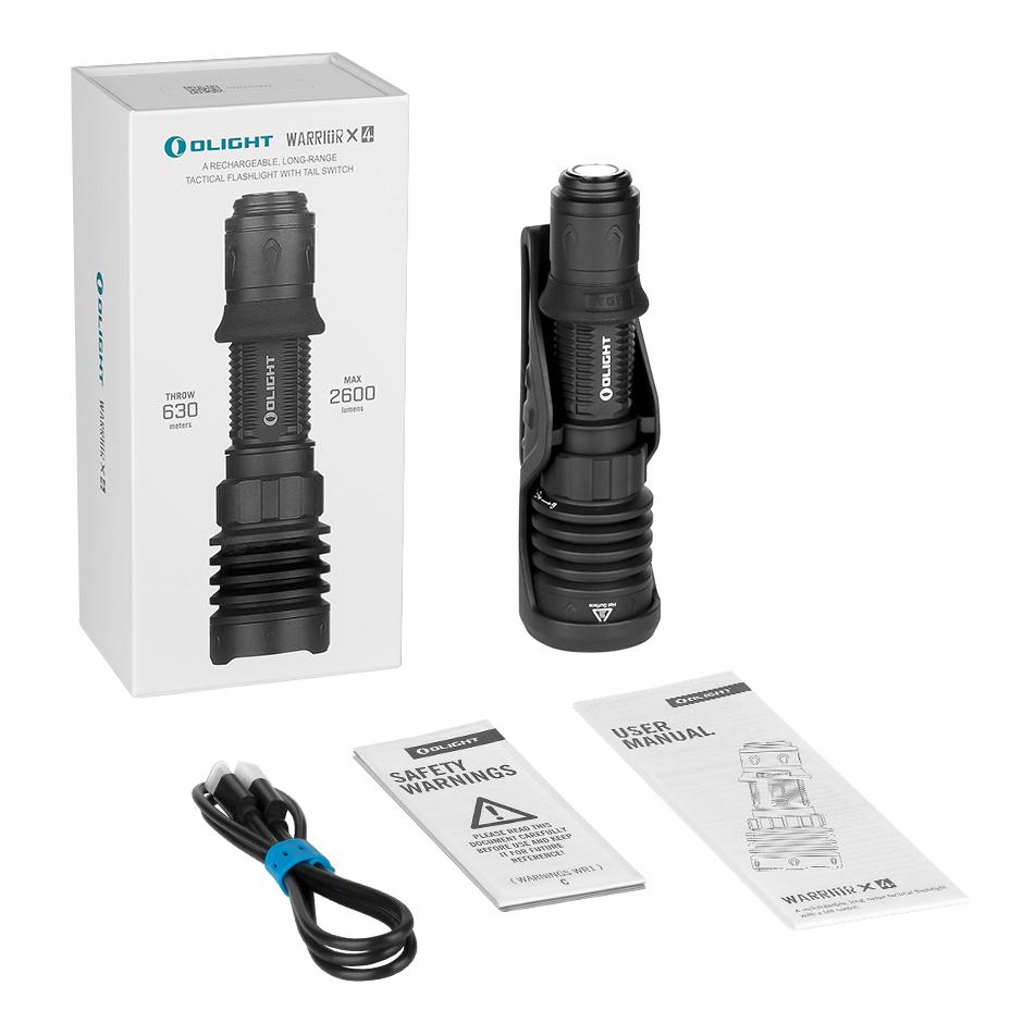 Olight Warrior X 4 - Lampe de poche tactique