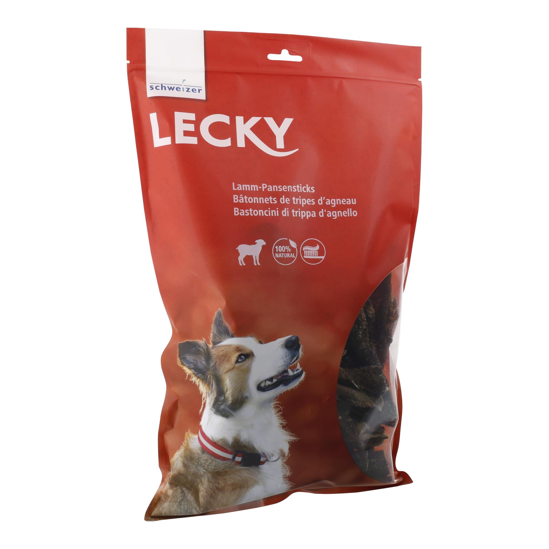 LECKY Lamm-Pansensticks Kauartikel Braun