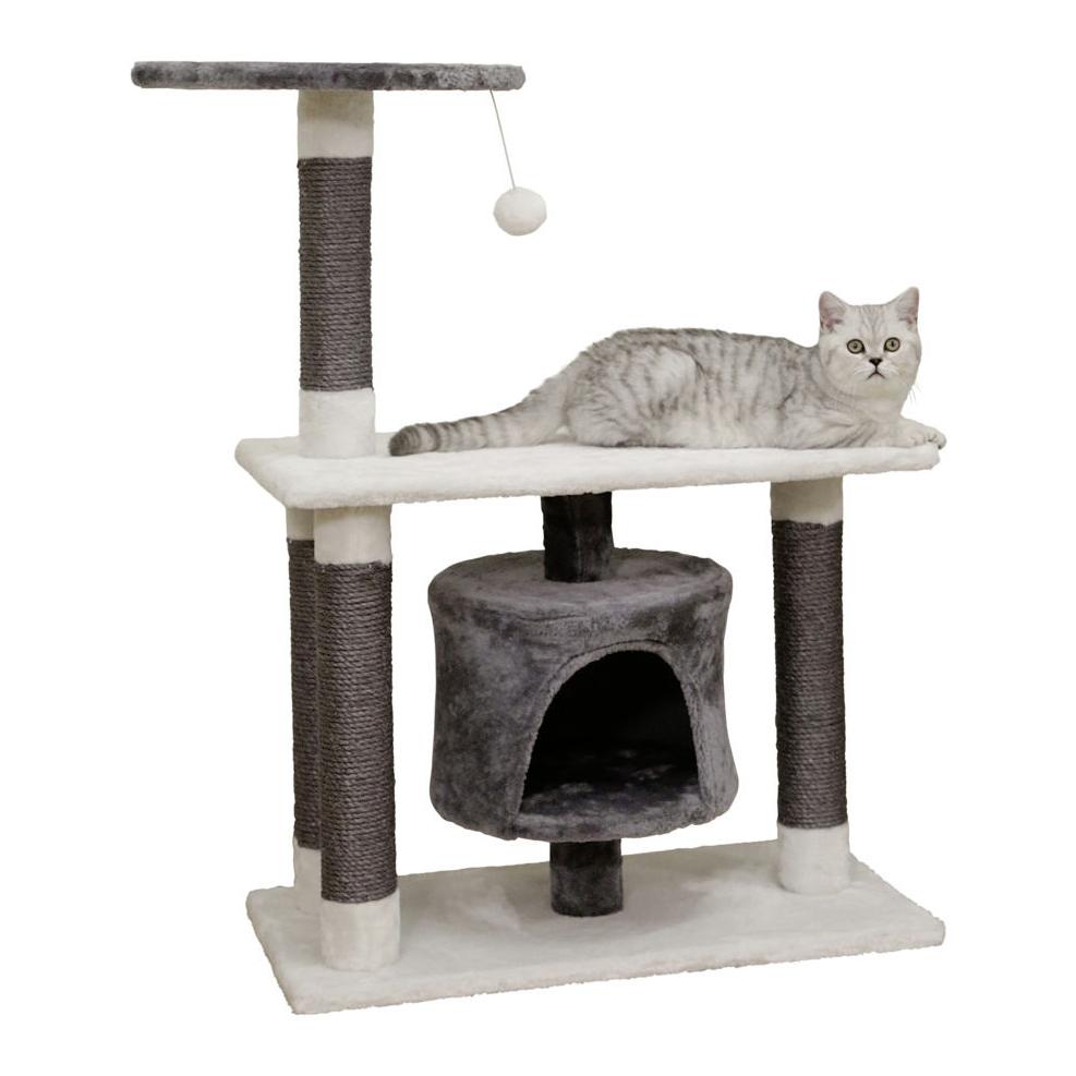 Kerbl Pet Kratzbaum Jade Darklight - weiss/grau