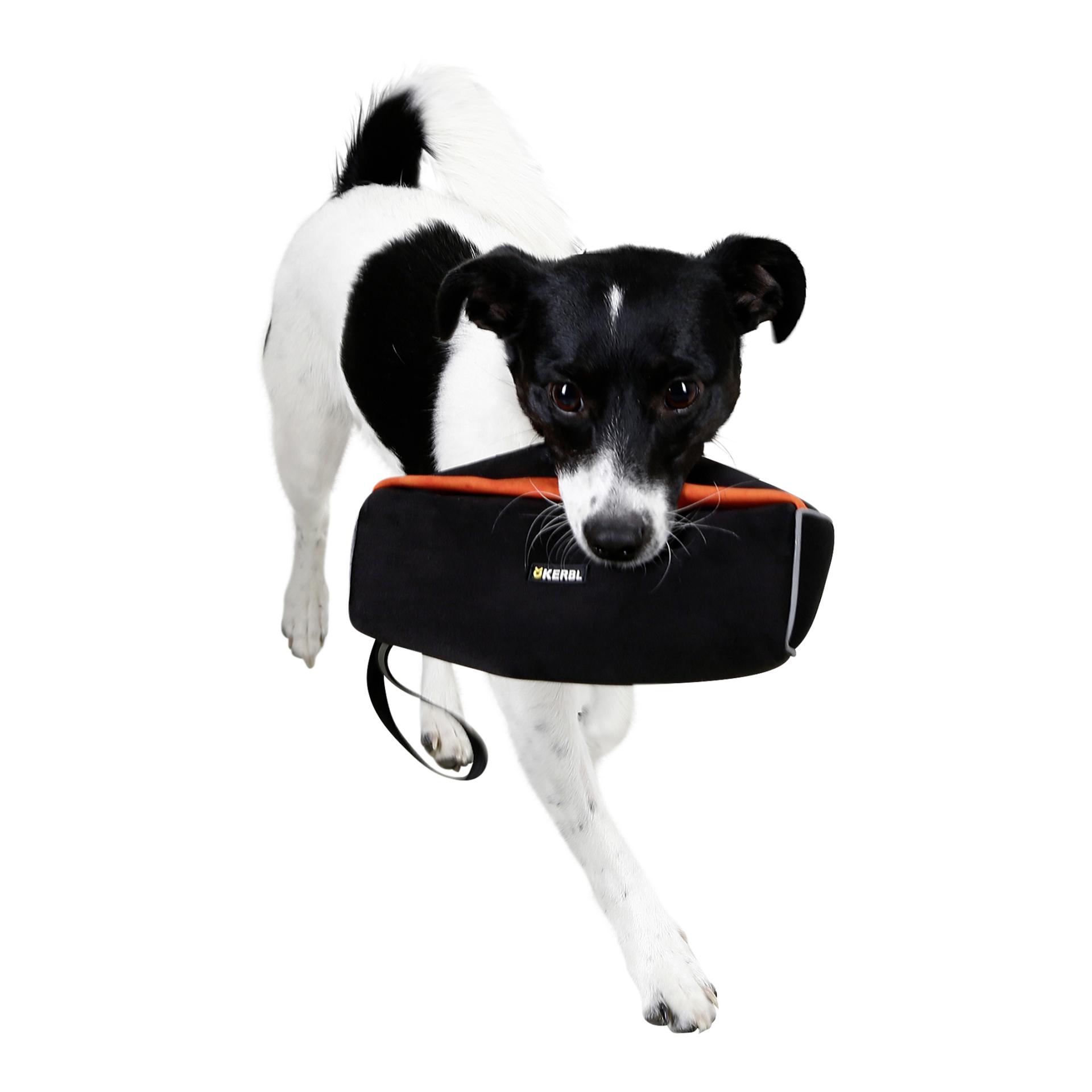 Kerbl Pet Snack Dummy reflektierend - schwarz/orange