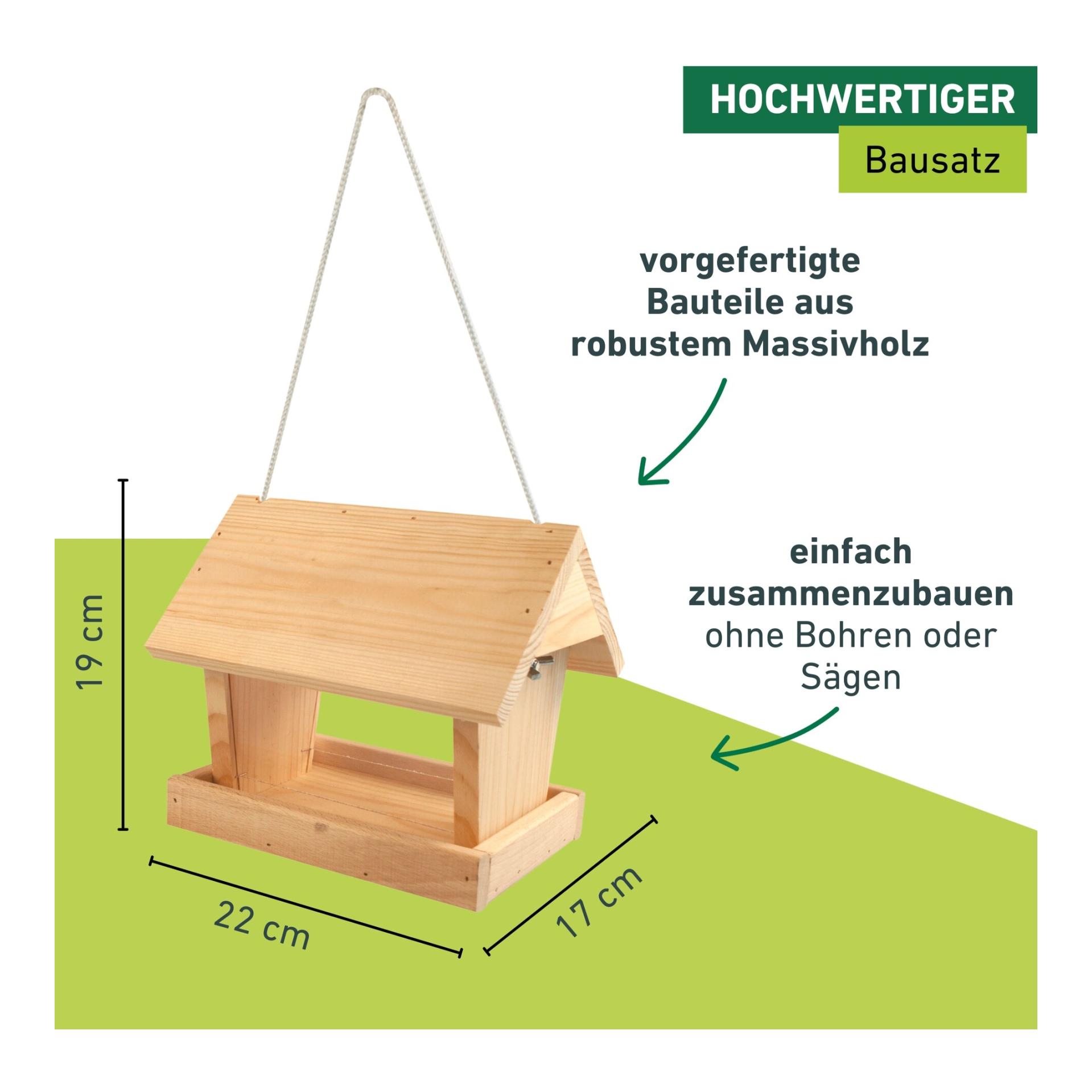 Windhager Vogelhaus-Bausatz Woodpecker für Kinder