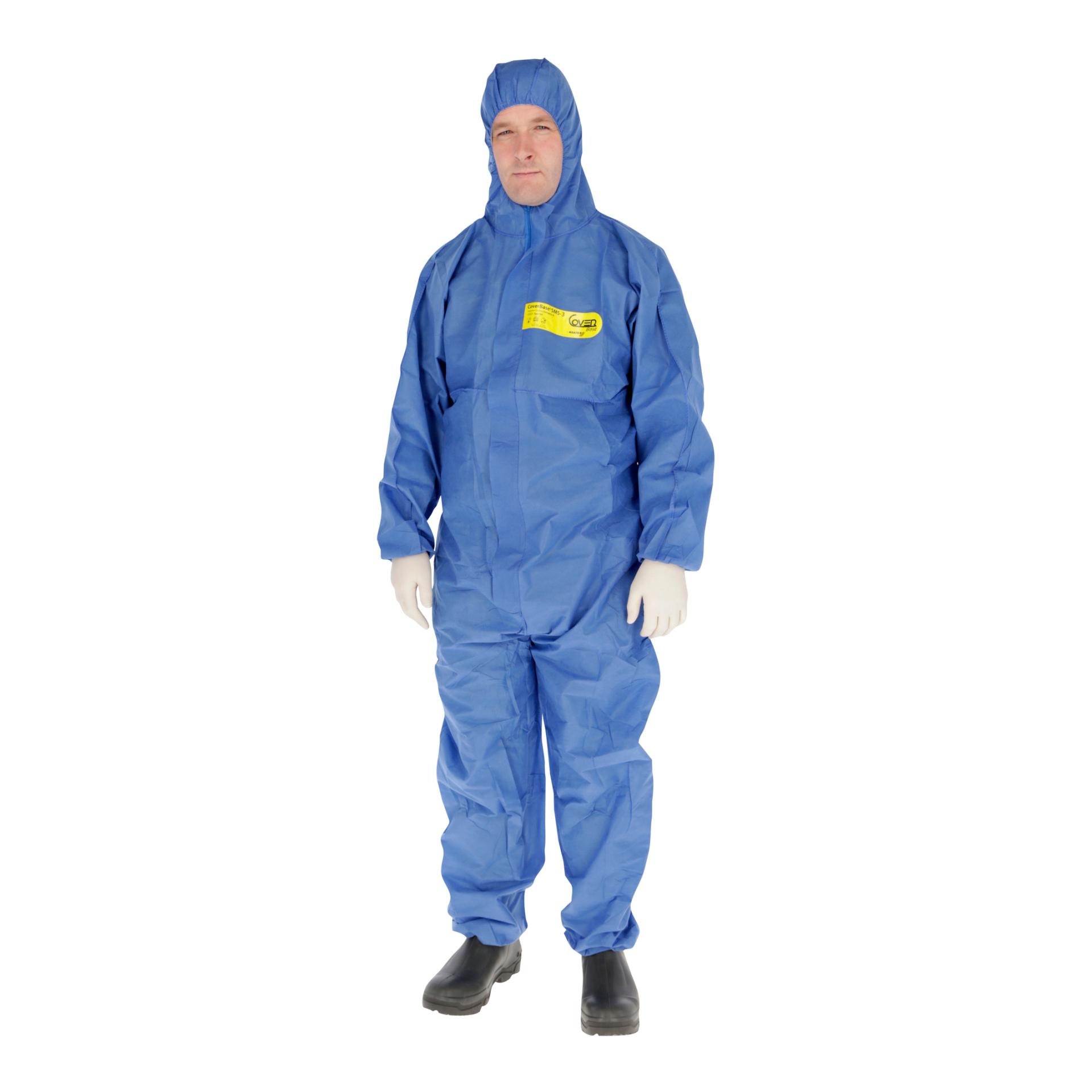 Kerbl CoverBase Overall protection chimique, 3 couches, 55g/m² - bleu