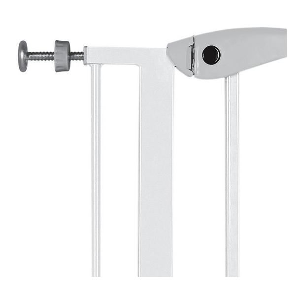 TRIXIE Hunde-Absperrgitter, Metall 75–85 × 76 cm - weiss