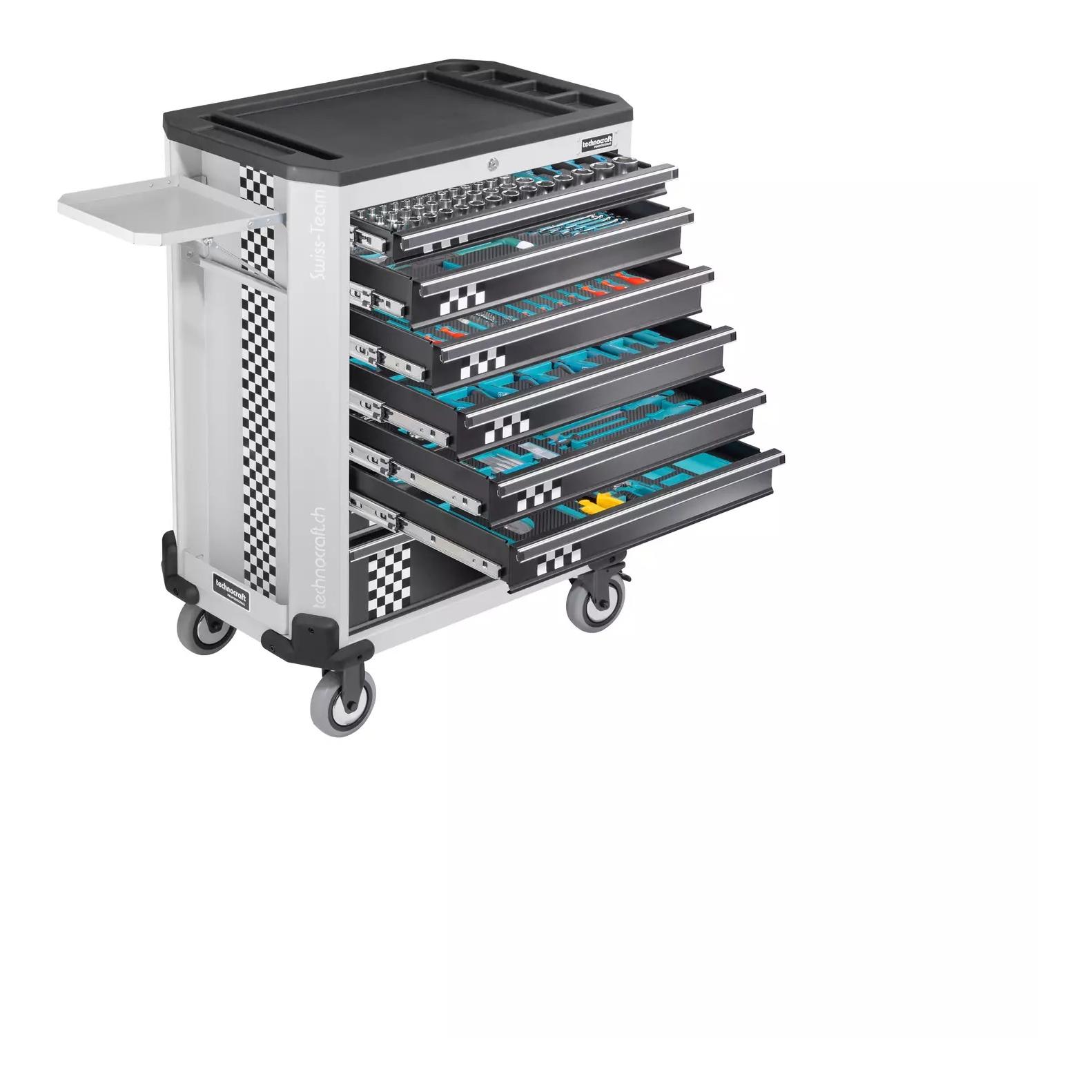 technocraft Werkstattwagen Black/Silver 297-TLG