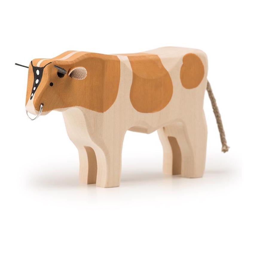 Trauffer Stier gross Simmentaler Holz