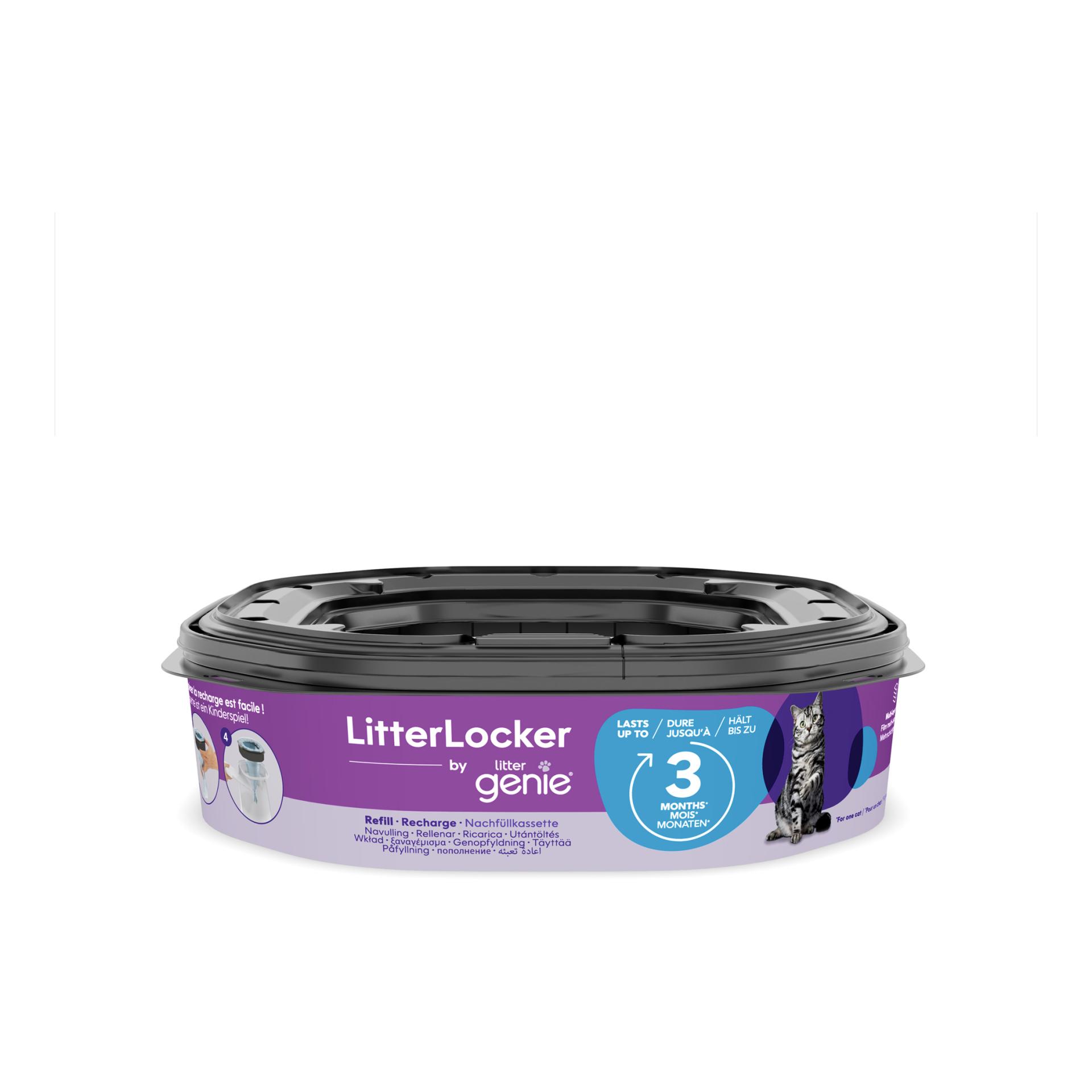 LitterLocker Cassette de recharge Genie pour seau de déchets de litière pour chat