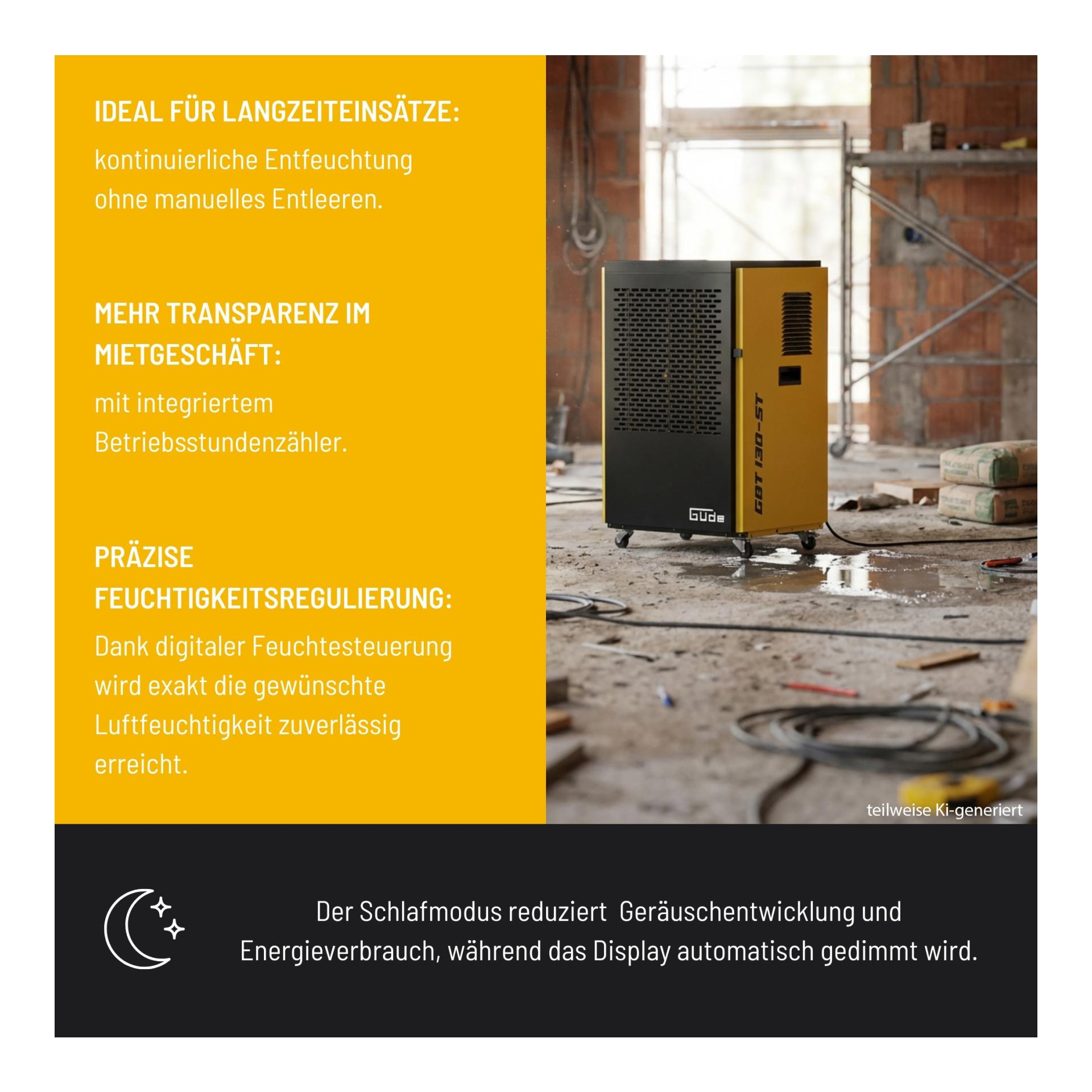 Güde Déshumidificateur de chantier GBT 130-ST