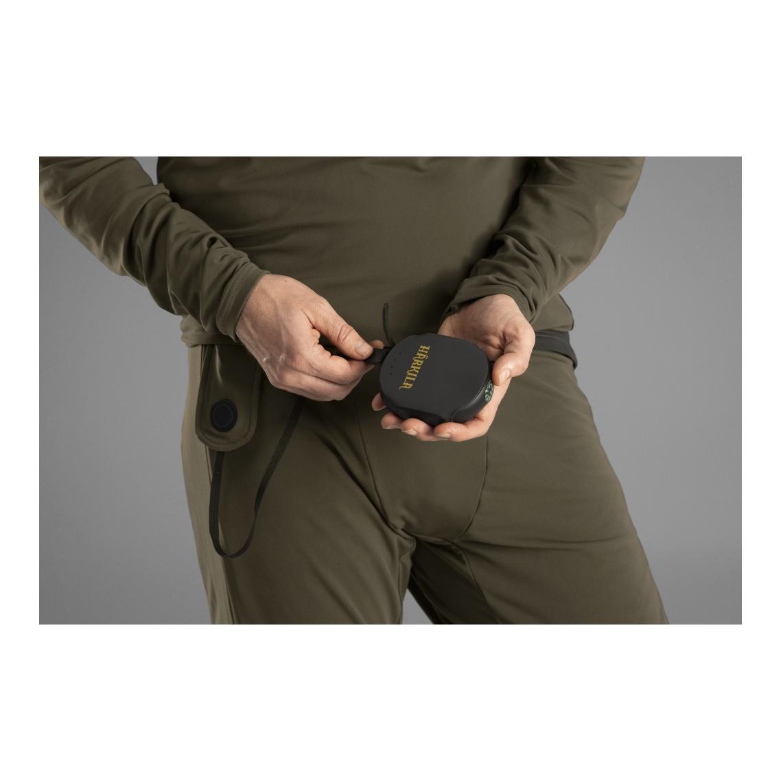 Härkila Sous-pantalon Heat Long Johns - vert saule/noir