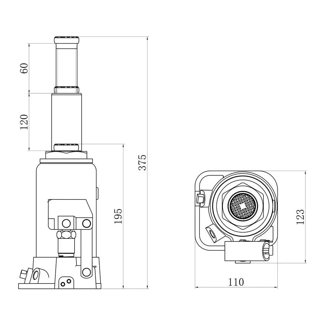 Güde Cric hydraulique GSH 10T