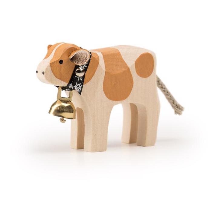 Trauffer Kalb mit Glocke Simmentaler Holz