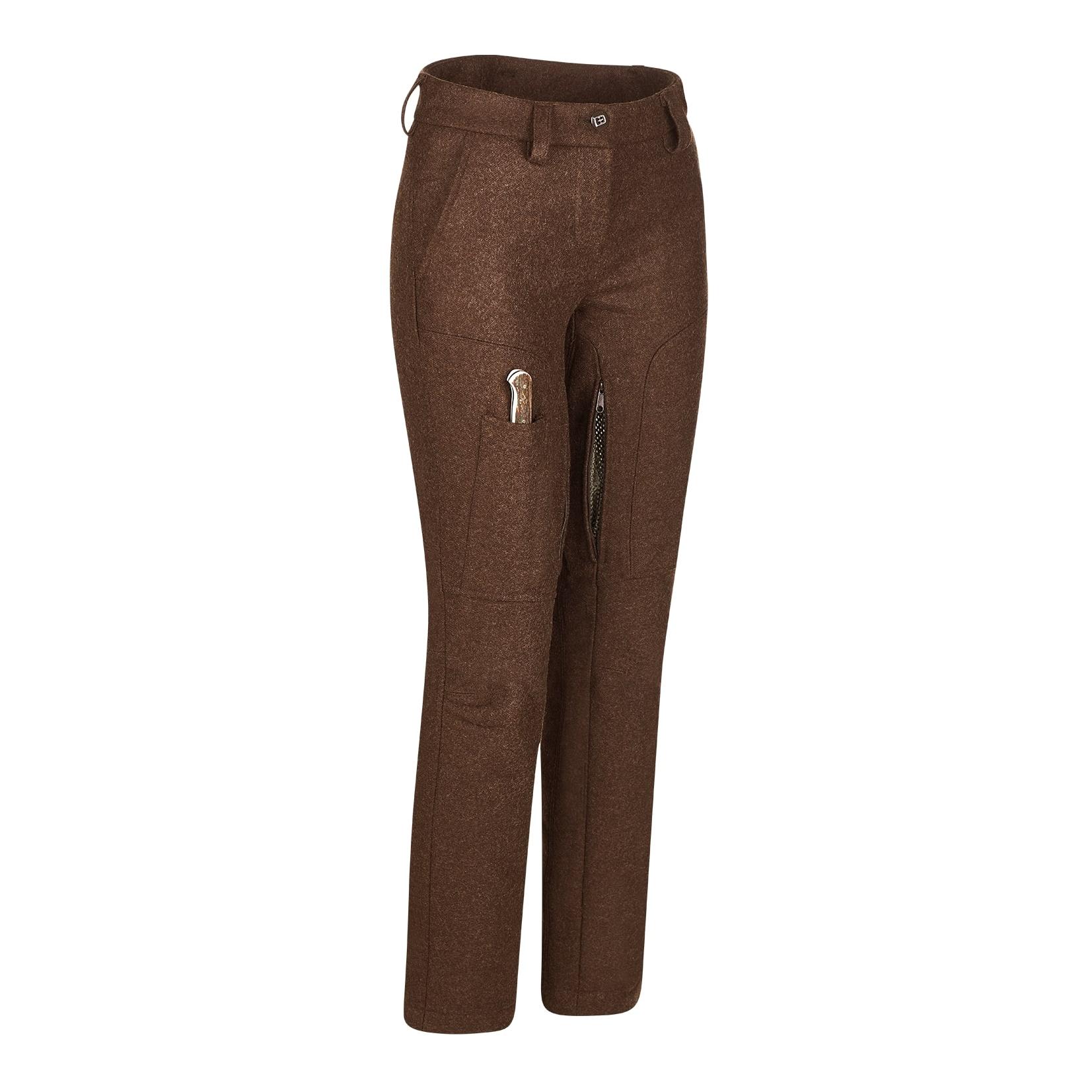 Jagdhund Pantalon en loden pour femmes Gamsstein 2 - Marron