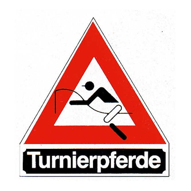 Lehmann Signal "Turnierpferde" Schwarz/Weiss/Rot